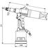 RIVIT RIV920 - Pistol de nituit hidraulico-pneumatic pentru piulite nituibile M3–M8 si suruburi nituibile M4–M8 din aluminiu, otel si INOX