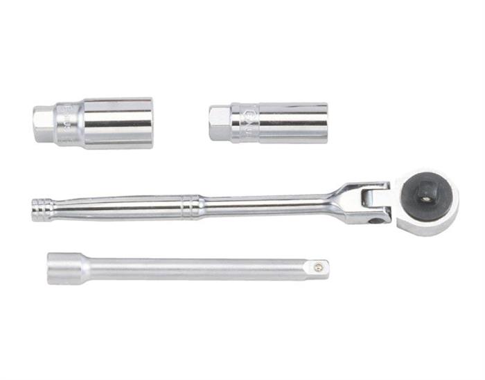 Set cheie cu clichet si accesorii pentru desfacut bujii Genius SP-304A